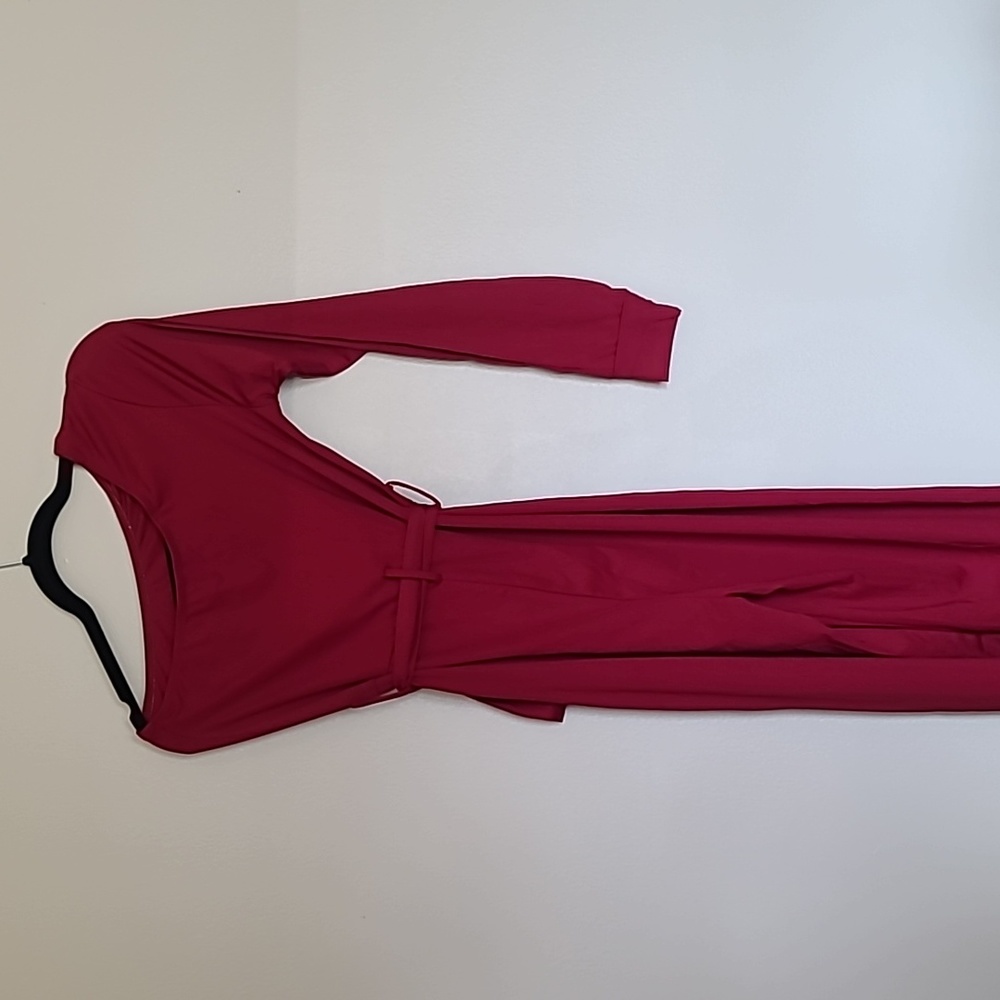 Sexy red jumpsuit